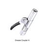 Grease Coupler Heavy-Duty Quick Release Grease Gun Coupler NPTI/8 10000 PSI Two Press Easy To Push Accessories