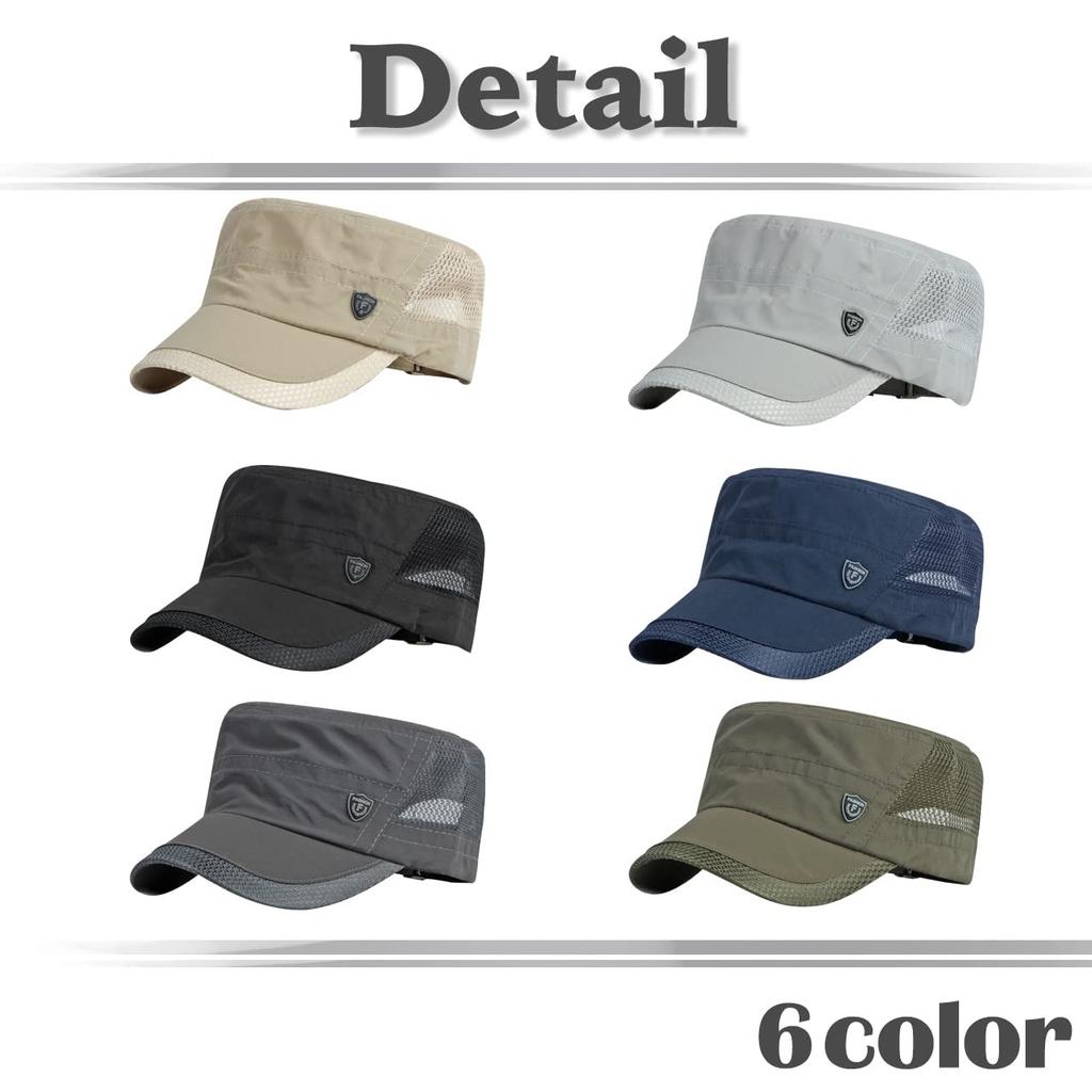 Military Cap Logo English Letter Mesh Hat Outdoor Fishing Men Women CA818 [White Fang] (Green)
