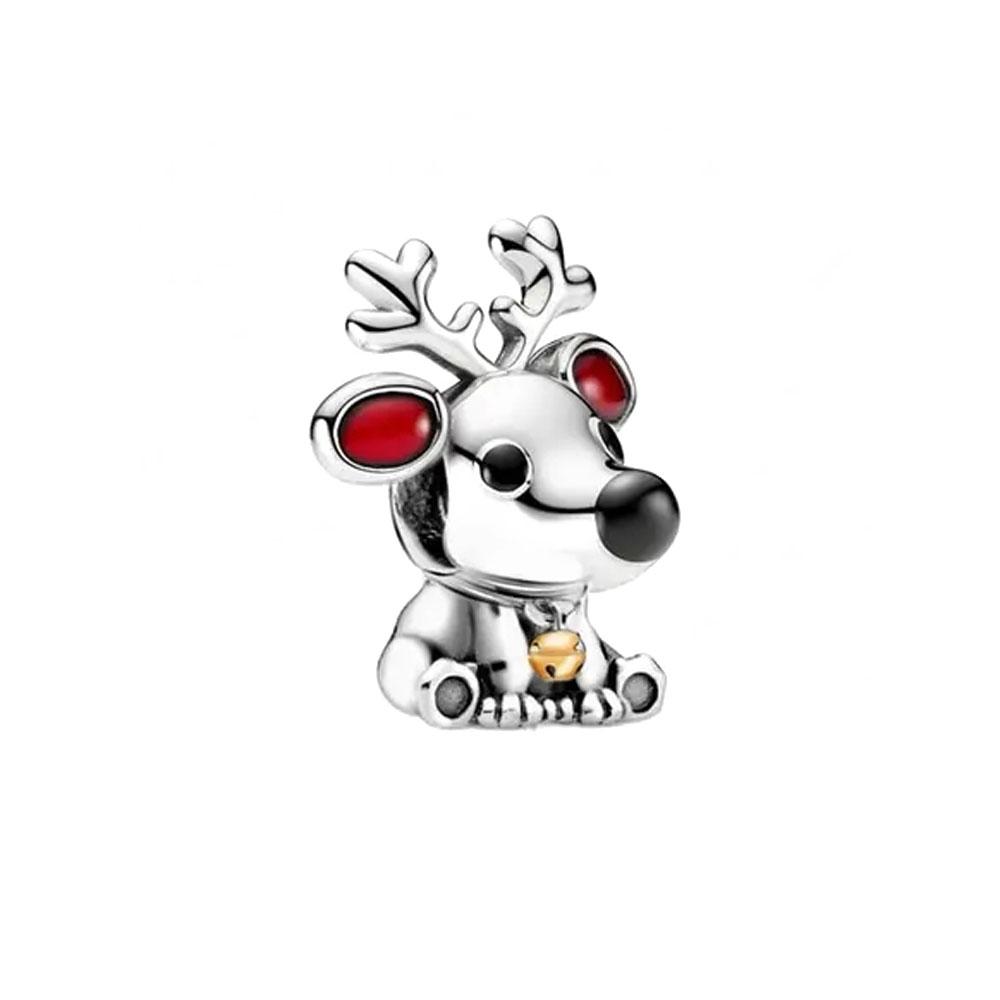 Jewerlry Accessories New Red Makeup Pendant Charm Diy Copper Firefly Eik Christmas Tree Bead Fit Diy Bracelet