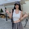 Square Collars T-shirts Sleeveless Women Sexy Tank Tops Girls Y2K Vest Street Party Wear