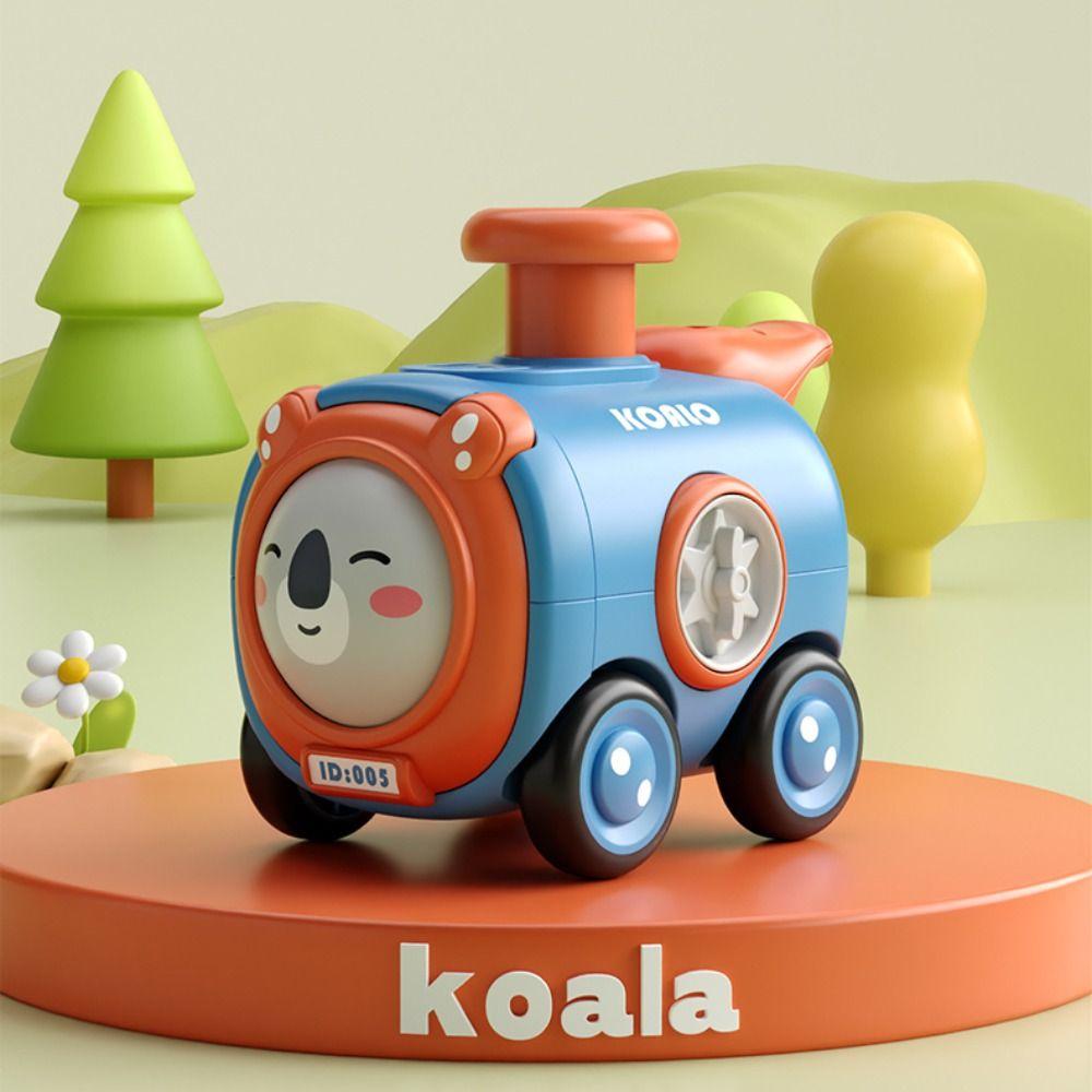 Cartoon Car Press To Change Face Whistle Train Crash Resistant Whistle Train Toy  3 Years Old +