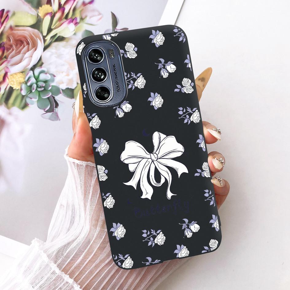 For Motorola Moto G62 5G Case Fashion Butterfly Bowknot Pattern Soft Silicone Cover For Motorola Moto G22 G32 G42 4G Phone Shell