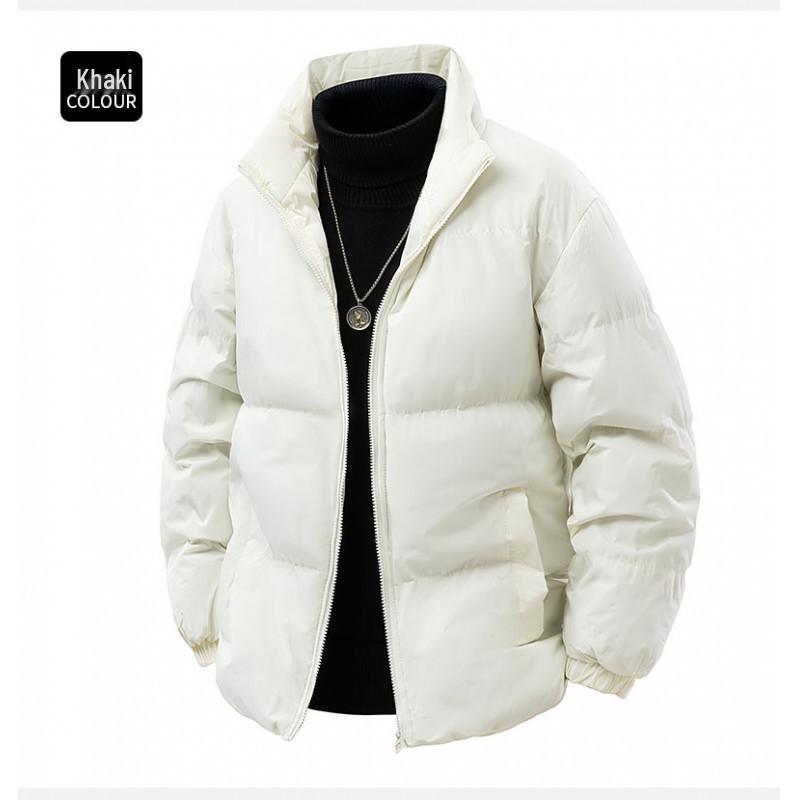 2025 Men s Thickened Cotton Stand Collar Winter Jacket - Korean Style Trendy Loose Fit XL