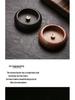 Walnut Mini Solid Wood Incense Holder - Multi-Hole Agarwood & Sandalwood Burner for Home & Travel