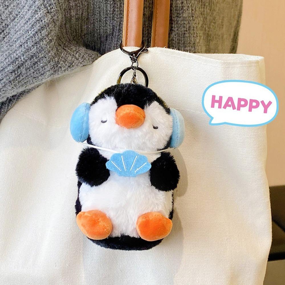 Stuffed Animal Phone Pingu Doll Pendant Funny Stuffed Penguin Toy  Couple Gift