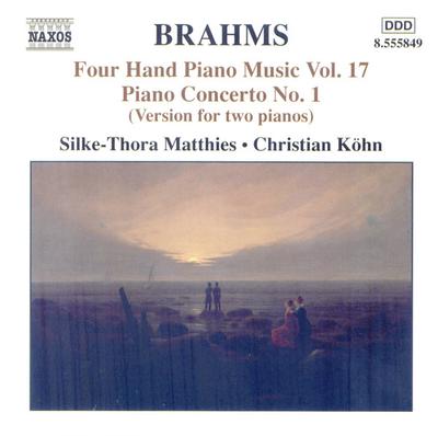 CD BRAHMS, MATTHIES; KOHN - 4 Hands Piano Music 17  8555849 Naxos 2006 Non Japan Classical Used