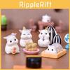 Handcrafted Resin Hamster Ornaments Perfect For Miniature Gardens And Displays
