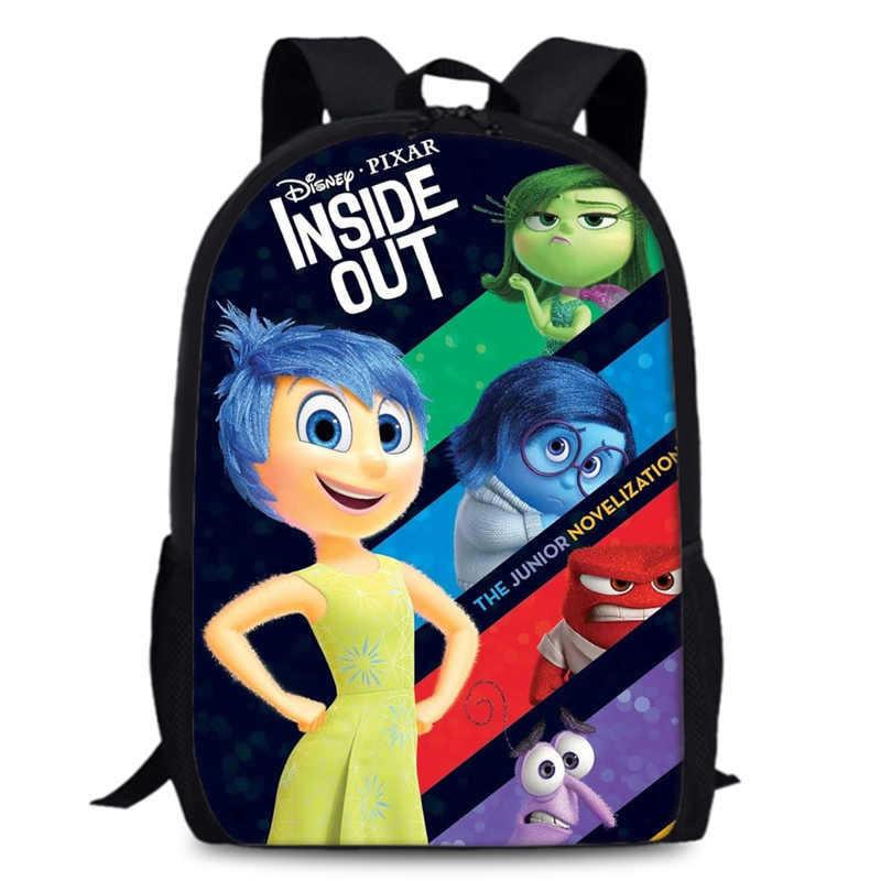Spacious 15-inch Inside Out 2 Backpack Durable Oxford Cloth School Book Bag