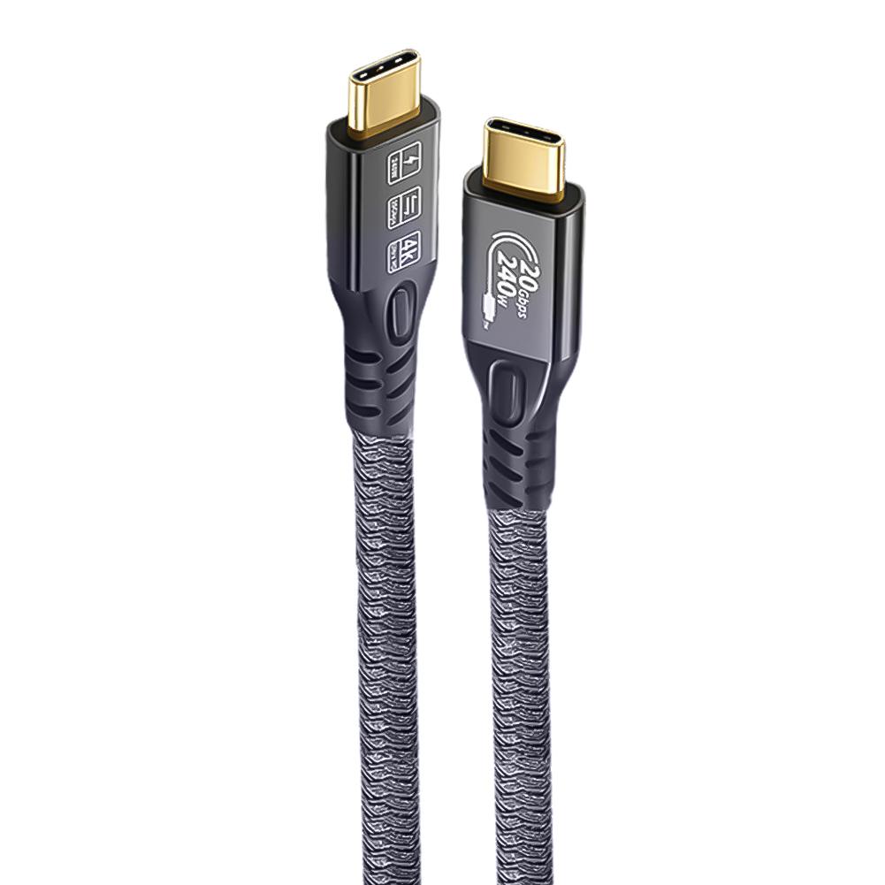 

0.5/1/2/3M PD 240W Type C Fast Charging Cable Cord Braided Fast Charger Type C Cable Male To Male for Samsung S23 for Macbook PC 0.5M