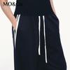 MO&Co. Women's Sporty High-Waist Wide-Leg Casual Trousers