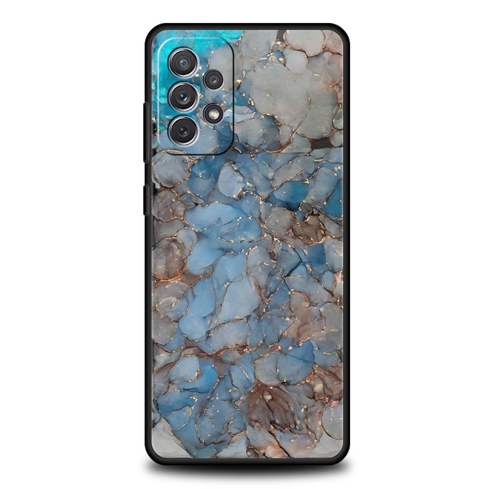 Phone Case For Samsung Galaxy A15 A13 A51 A71 A41 A31 A21S A03S A05 A35 A55 A23 A25 A33 A53 A73 5G Cover Fashion Marble Pattern