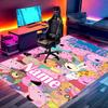 Custom Name Personalized Pink Pig Print Carpet, Versatile Home Decor Rug, for Playroom, Apartment, Balcony, Entryway, Hallway Gift