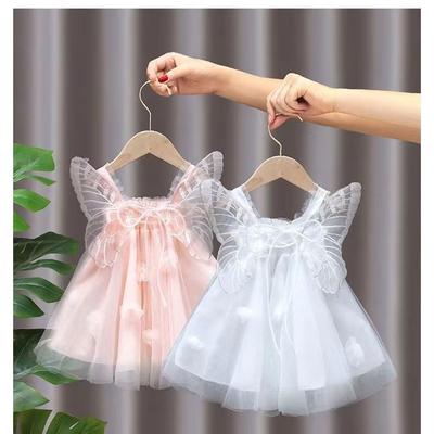 Girls Summer Dress Stylish Tulle Princess Gown For Baby Toddler Kids Party Wear Elegant Children Clothing