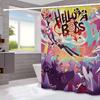 H-Helluva Boss  Funny and Creative Beach Shower Curtain Waterproof Polyester Bath Curtains for Bathroom Decorate with Hooks