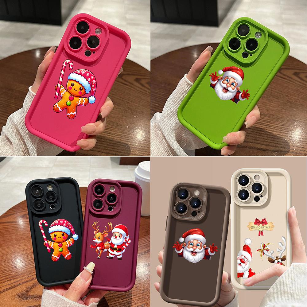 

N100 Merry Christmas Soft Angel Eyes Phone Cases для iPhone 16 15 14 13 11 Pro Max 8 7 6s Plus 12 mini XR XS Max SE Противоударный чехол for iPhone 11