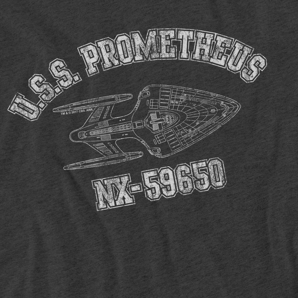 Star Trek Unisex Adult Prometheus Athletic T-Shirt