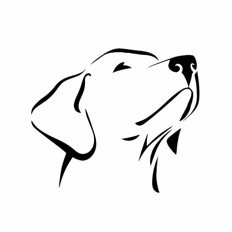 Funny Labrador Retriever Waterproof Car Sticker Automobiles Motorcycles Exterior Accessories Scratched Shelter Vinyl Decals