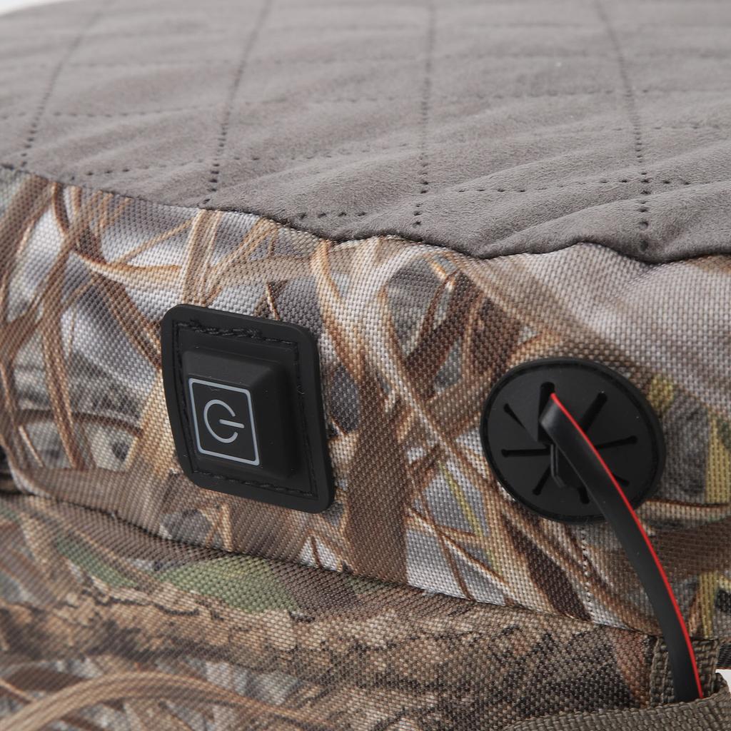 USB Heating Cushion Pad Irregular Lightweight Camouflage Pattern Comfortable Heated Seat Cushion for Outdoor Picnic Stadium