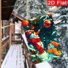 2D Flat - 2D Flat - 2D Flat Christmas Forest Double Snowman Christmas Hanging Ball Garden Flag_1 (1)- Outdoor Garden Flag Double-Sided Home Decoration