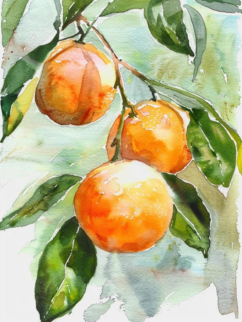Blueberry Grapes Peaches Pomegranate Watercolor Fruit Poster Canvas Painting Modern Nature Wall Art Picture Home Decor Gift