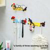 Household Cartoon Bathroom Hook Storage Rack, Non-drilling Card Slot Plug Hook, Creative Socket Storage Rack
