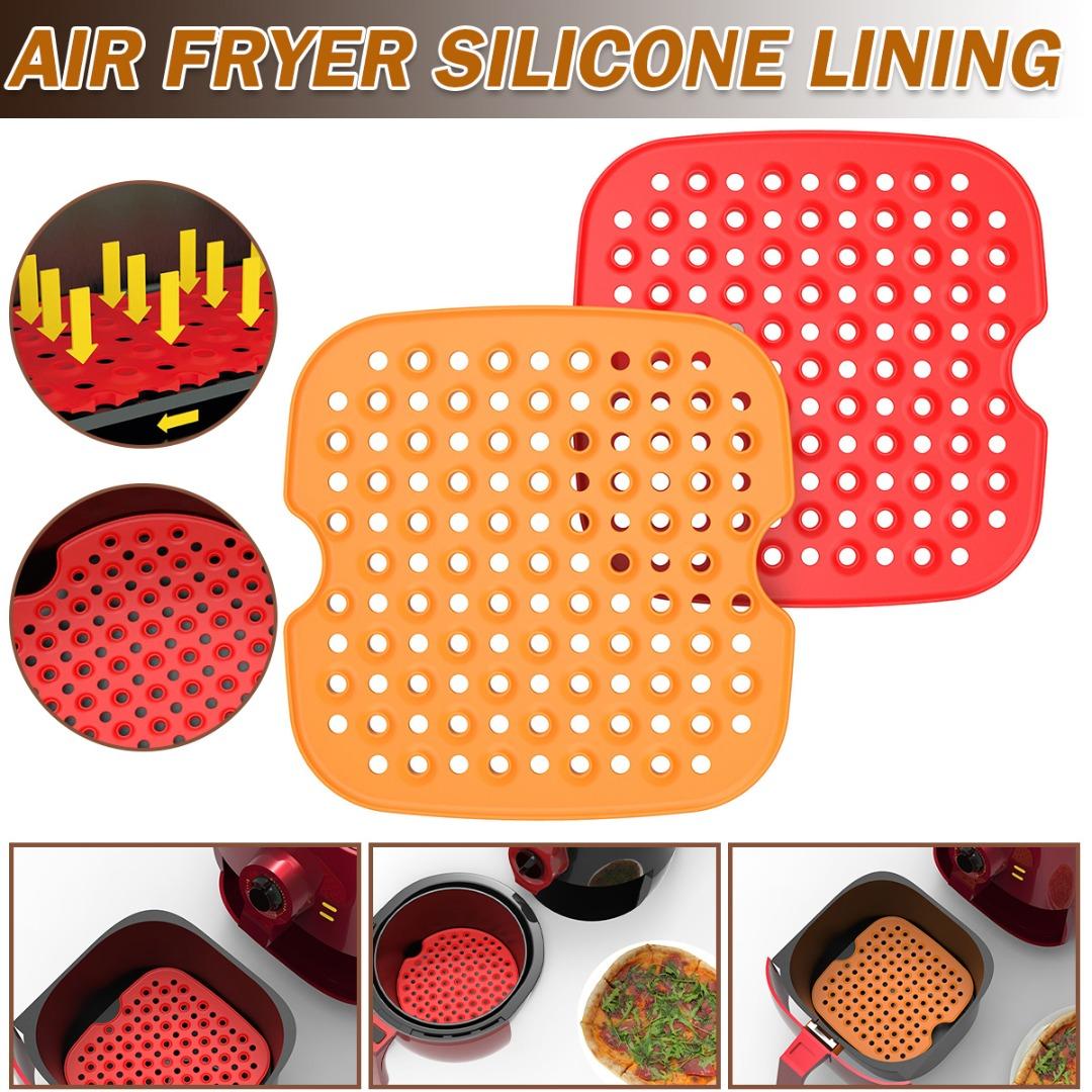 

PDTO 8/8,5-дюймовые круглые/квадратные силиконовые вкладыши для фритюрницы, многоразовые антипригарные аксессуары