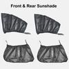 Car Side Window Sunshade UV Protect Shield Mesh Prevent Mosquito Front  Rear Window Sunshine Privacy Protection Foldable Curtain