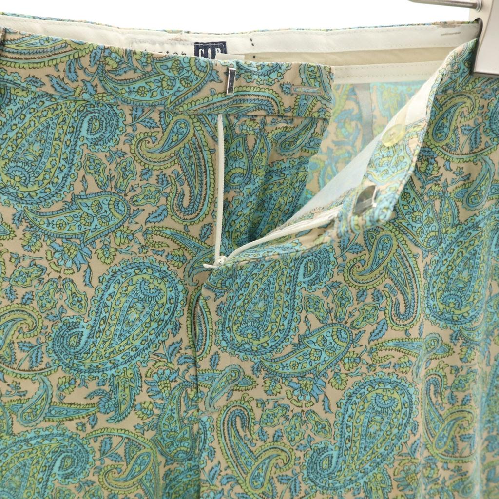 Gap Paisley Pattern Stretch Pants 12R Beige Women Used