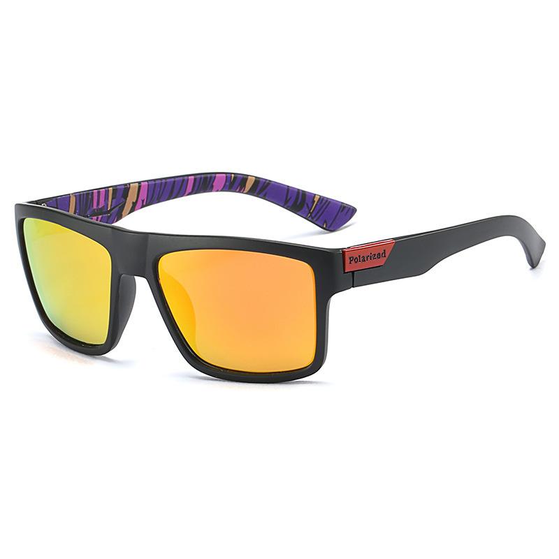 Marca Pesca Corsa Uomo Occhiali da Sole Uv400 Visione Hd Ciclismo Antivento Occhiali alla Moda Lente Tac Stile Vintage Uv400