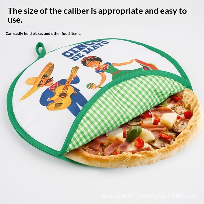 Tortilla Warmer Pouch Round Thickened Insulated Fabric Bag Keep Food Warm For Burrito Pancake Kitchen Dining Party Use