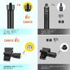 CAHAYA Microphone Stand, Straight Boom, 4.89kg Weight, 128cm-163cm Height Adjustable, 3230g Base, Iron Material, 14.5-24.5cm Width Adjustable, Phone