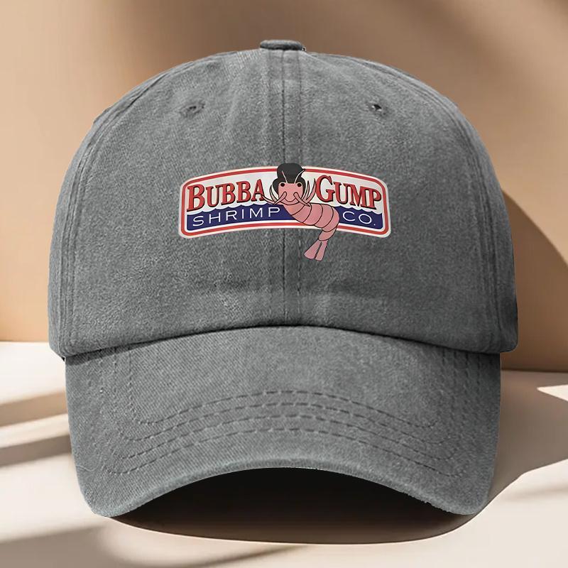 A MenS BUBBA Printed Baseball Cap Vintage And Versatile Suitable for Both Men And Women with an Adjustable Fit Wearable in