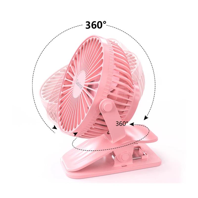 Non-Toxic Baby Cart Stroller Fans Portable High Chair Fan Clip Summer Kids Rechargeable Handheld Electric Fan For Home 3 Speeds