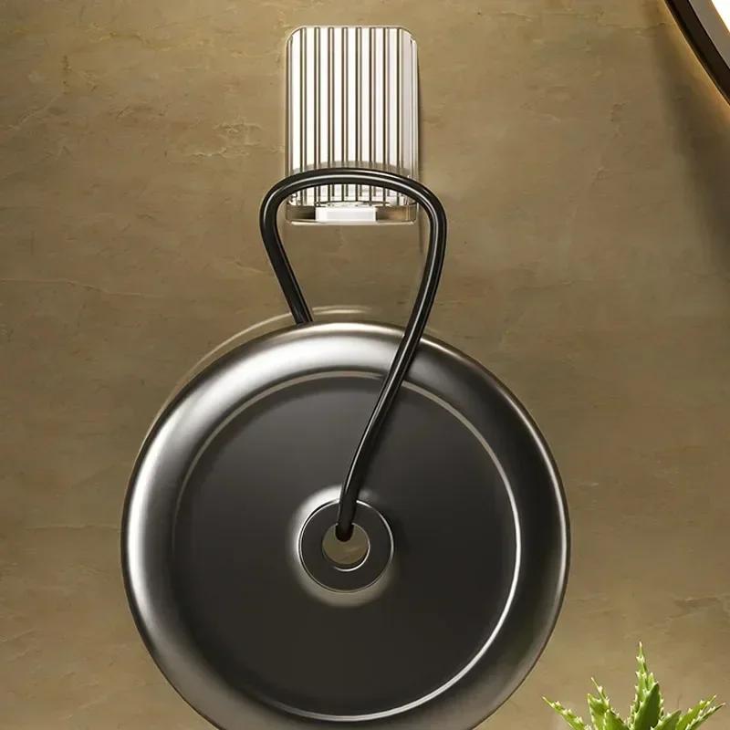 Light Luxury Shower  Gel Bottle Rack Adjustable Shampoo Bottle Holder Hand Soap Dispenser Hook Wall Mounted Free Punching
