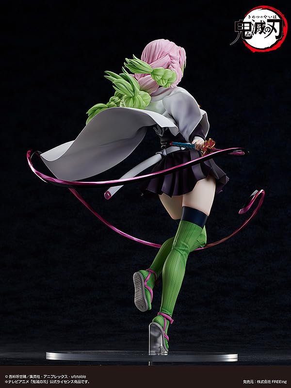 Demon Kimetsu no Yaiba Mitsuri Kanroji scară plastic pictat figurin finisat Slayer 1/4