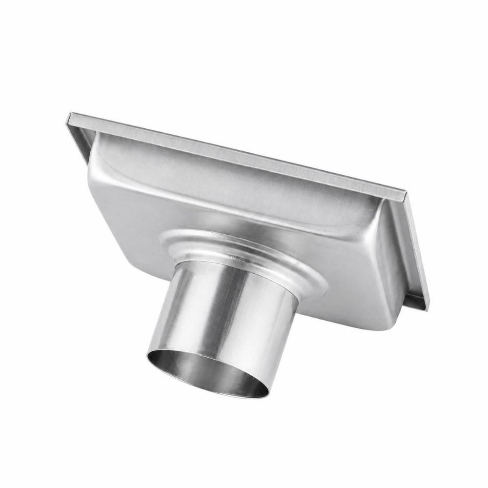 304 Stainless Steel Shower Drain Square Shape Waste Gate Durable Bathroom Drain  Garage