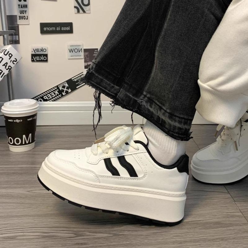 Women Casual Small White Shoes Designer Chunky All-match Student Board Shoes Autumn Winter Soft Bottom Comfortable Sneakers