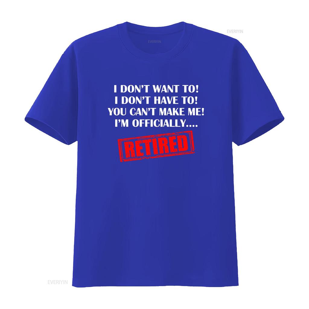 Ruhestand T-Shirt Ich will dich nicht, du kannst mich nicht zwingen, ich bin offiziell im Ruhestand Herren Lustig Rentner 65. 68. Geburtstag homme