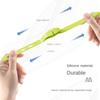 Soft 3 Holes Spoon Holder Elastic Non-slip Spoon Rest Hangable Silicone Bottle Accessory Cup Straw Strap For Mason Cup for Cup