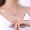 Elegant Ribbon Heart & 8-Shaped Infinity Necklace for Women - Mobius Collarbone Chain