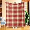 1pc Soft Flannel Plaid Throw Blanket Suitable for All Seasons, Classic Bedspread with Subtle Multicolor Bedspread Pattern, Machine Washable 100% Polye