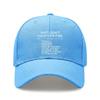 [Statement Baseball Cap] Cream Color Funny Print Polyester Adjustable Strap Outdoor Sports Dad Hat For Daily Wear