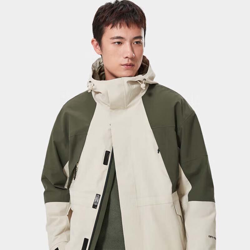 CAMEL Men s Panda Series Colorblock Triple-Defense Jacket M