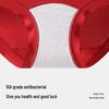 YOUNGYELL Women's Red Mid-Waist Cotton Antibacterial Underwear (3-Pack)