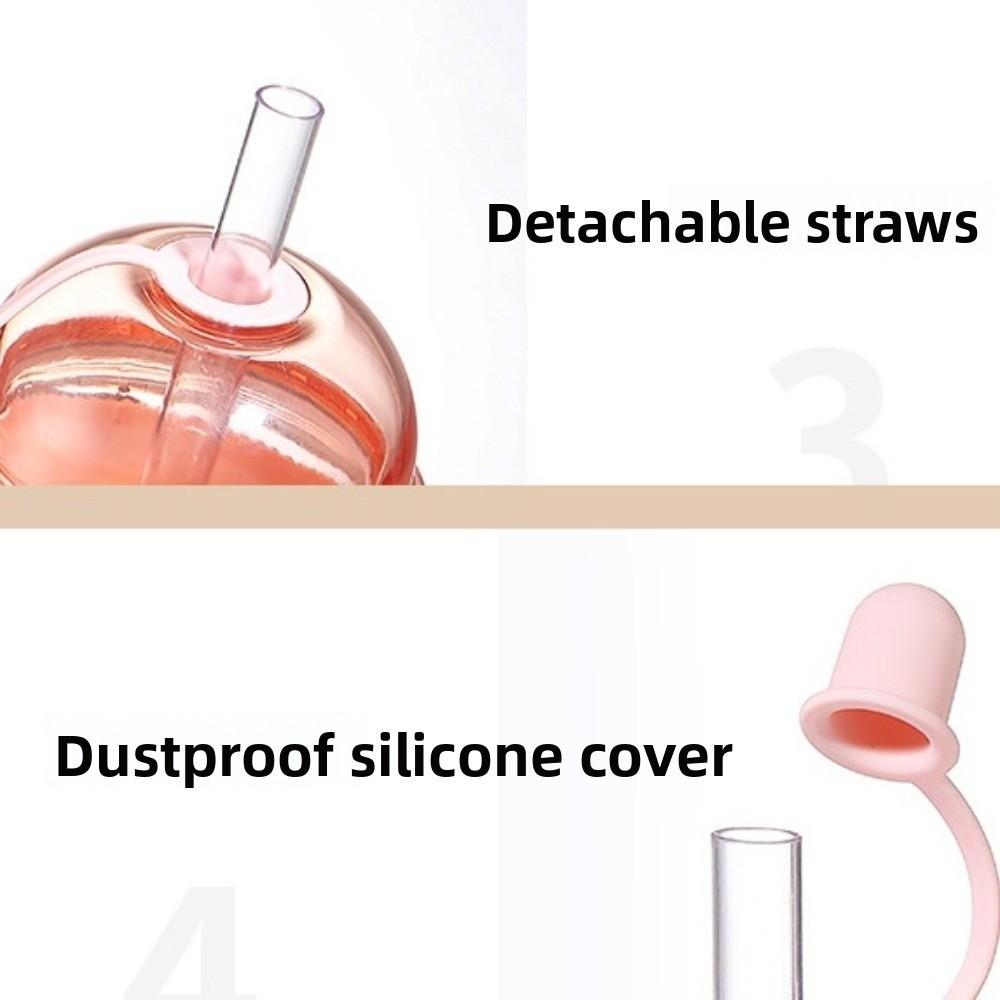 Transparent Clear Tumbler Silicone Cover Iced Coffee Cup Drinkware Suction Cup  Office