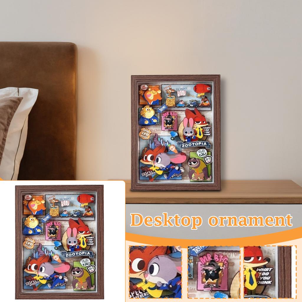 3D Stereoscopic Photo Frame Painting Handmade Creative DIYJigsaw Puzzle Children's Educational