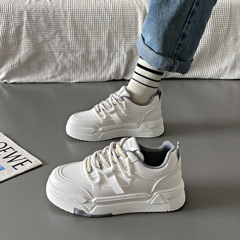 

Popular Hong Kong style platform white shoes women s spring and autumn senior sense 2025 new niche versatile casual sports shoes 35 серый