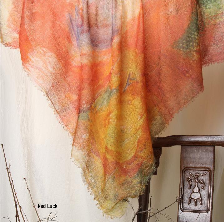 Cloud Mist Cashmere Scarf - 200 Count, Printed Square, Thin Neck Warmer (YRC5259)