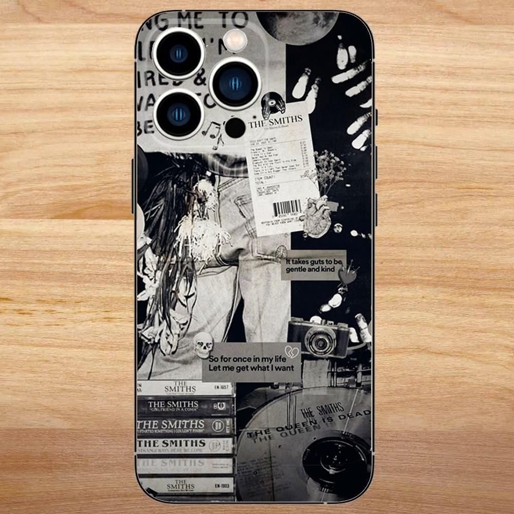 

The Queen Is Dead The S-Smiths Phone Case For iPhone15,14,13,12,11,Pro,Max,Plus,Mini,X,XS,XR,8,7,6,S,Plus,SE Soft Black Case iPhone15