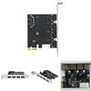 Pcie Usb30 Expansion Card With Four Ports For Desktop Computer Data Transfer